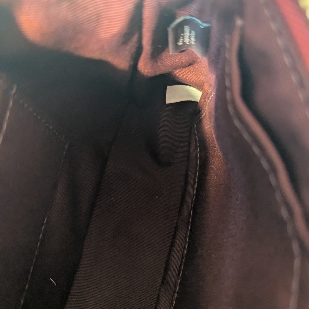 Coach Cherry Red Debossed Nolita EUC - Picture 2 of 13